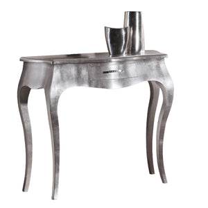 Consolle 1 cassett0 in vera foglia argento misure l.104 p.38 h.88 (1449) - Mobili 2G