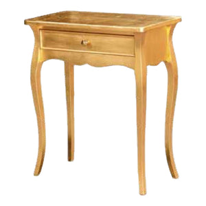 Consolle in legno foglia oro misura l.62 p.31 h.70