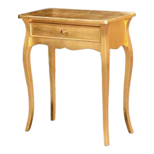Consolle in legno foglia oro misura l.62 p.31 h.70
