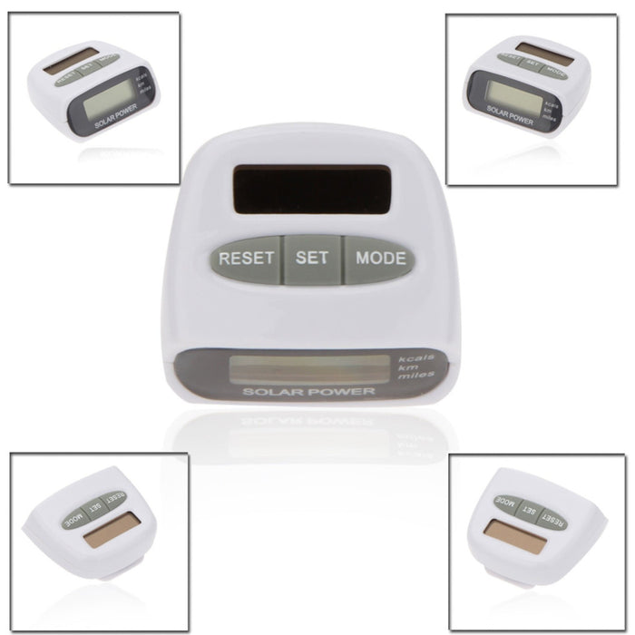 Trade Shop - Contapassi Digitale Pedometro Energia Solare Misura Distanza Calorie Orologio -