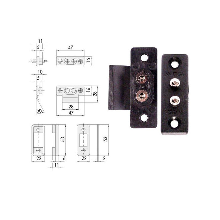 Contatti Nylon Elettroserrature 06511-00-0 Cisa