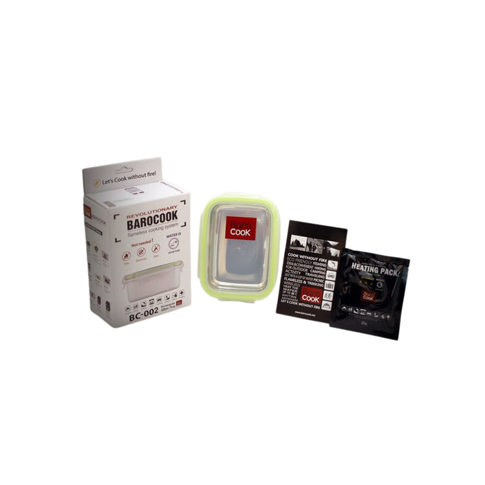 Contenitore per alimenti rettangolare autoriscaldante - Barocook - Capacità: 320 ml