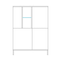 Contenitore Brando 4 ante cashmere e cadiz