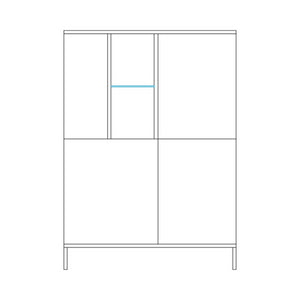 Contenitore Brando 4 ante cashmere e cadiz