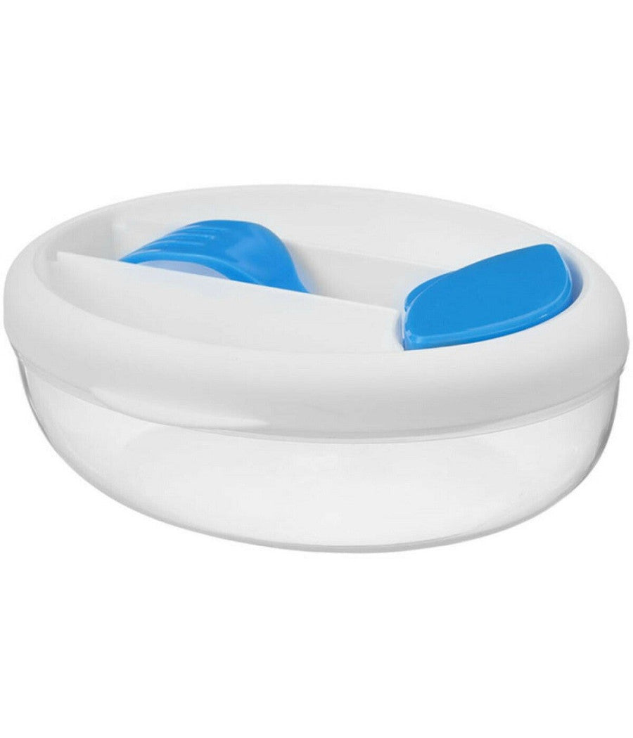 Contenitore Cibo Porta Pranzo Posate Forchetta Pieghevole Contorni Ovale Lavoro         