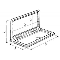 SPORTELLO CONT. C/CHIAVE BIANCO