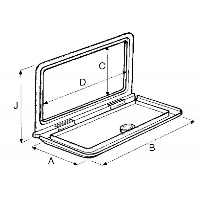 SPORTELLO CONT. C/CHIAVE BIANCO