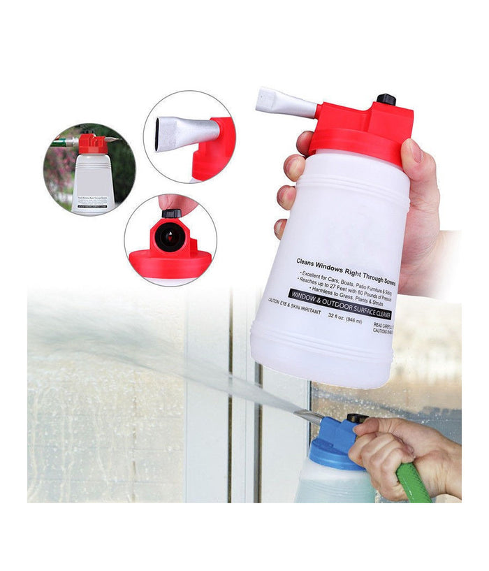 Contenitore Detergente Pulizia Vetri Auto Pompa Pulisci Finestre Fuller Crystal         