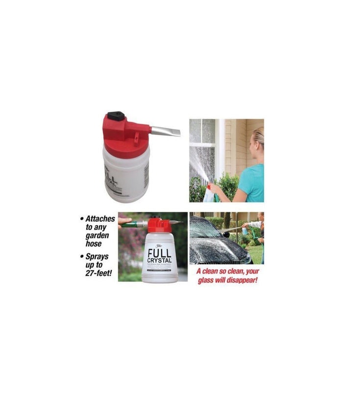 Contenitore Detergente Pulizia Vetri Auto Pompa Pulisci Finestre Fuller Crystal         
