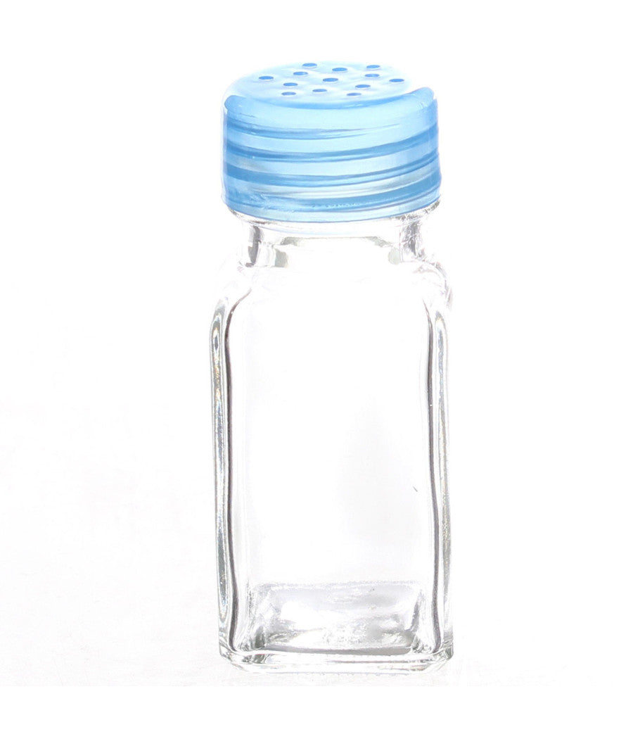 Contenitore In Vetro Porta Spezie Sale E Pepe Con Tappo Colorato         