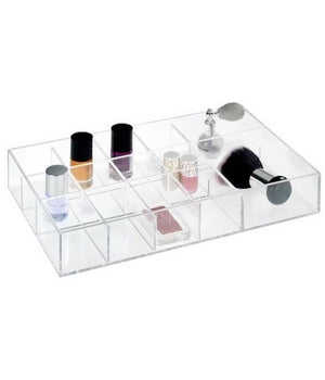 Contenitore Organizer Portatrucco In Plastica 14 Scomparti Porta Trucchi Make Up         