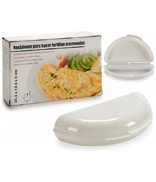 Contenitore Plastica Cuoci Frittata Per Microonde 12,5x21,5x5cm Cuocere Recipiente         