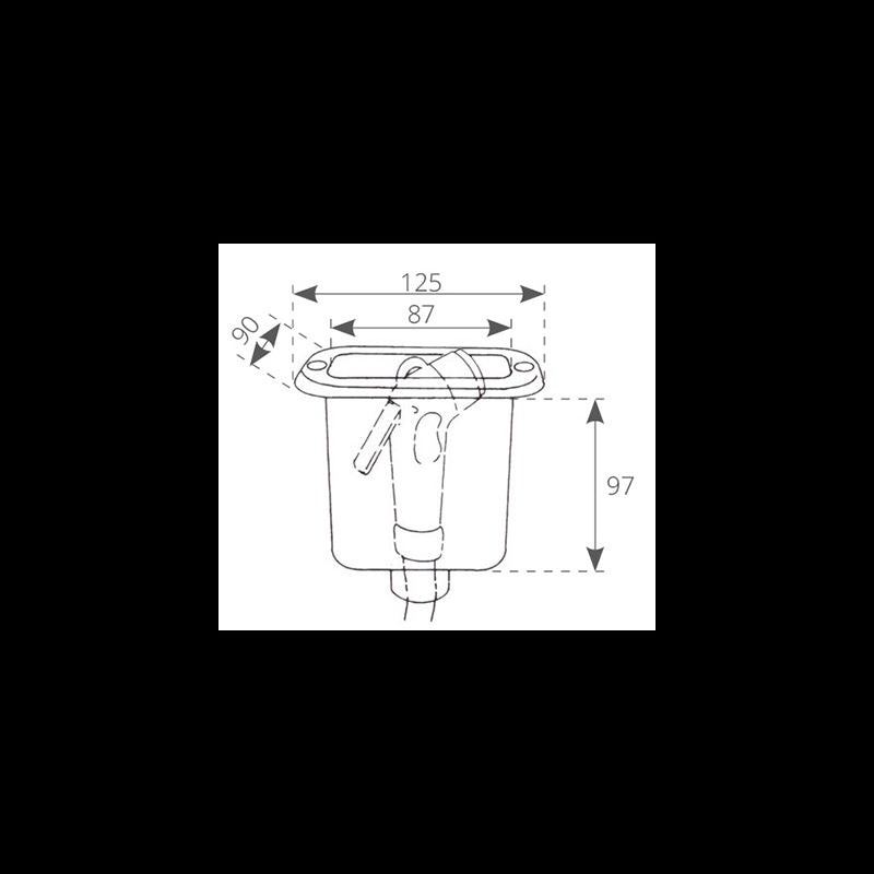 CONTENITORE DOCCIA BIANCO