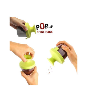 Contenitore Porta Spezie Organizer 6 Barattoli Pop Up Spice Rack Albero Vita         