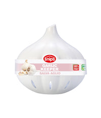 Contenitore Salva Aglio Salva Freschezza In Plastica Trasparente E Bianco         