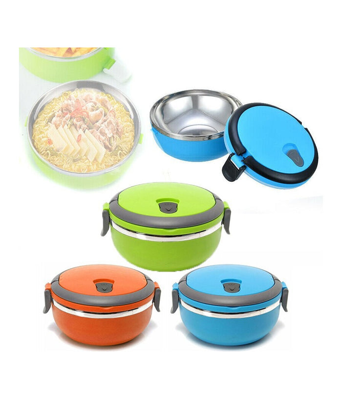 Contenitore Termico Porta Pranzo Alimenti Plastica Acciaio Inox Thermos 600 Ml         