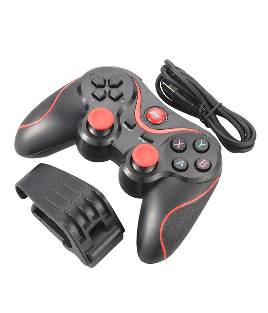 Controller Gamepad Wireless Bluetooth Con Supporto Per Cellulare Smartphone         