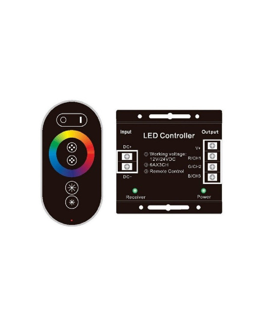 Controller Led Rgb Con Telecomando Touch Centralina Strip Striscia Led ...