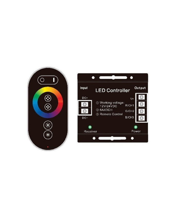 Controller Led Rgb Con Telecomando Touch Centralina Strip Striscia Led 12v         