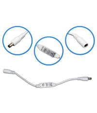 Controller Strisce Led Dimmerabile Con Connettore Jack 5mm Maschio A Femmina         