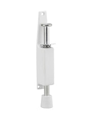 Fermaporta a pedale, montaggio su porta, lunghezza 150mm, laccato bianco - Serrurerie de Picardie