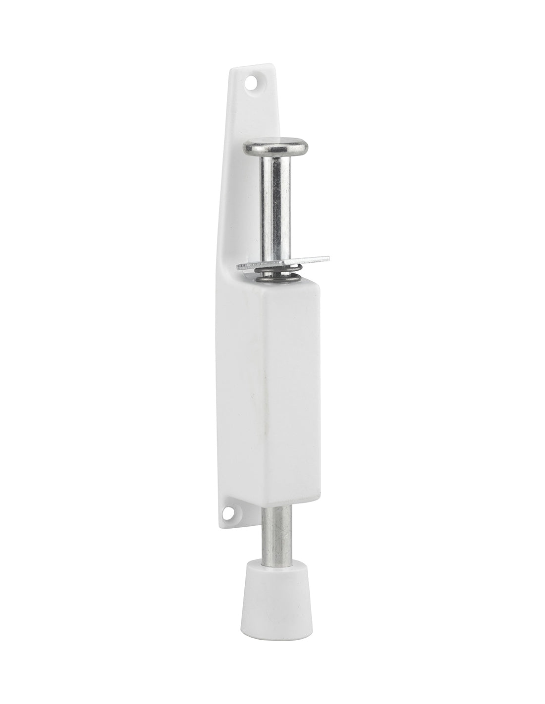 Fermaporta a pedale, montaggio su porta, lunghezza 150mm, laccato bianco - Serrurerie de Picardie