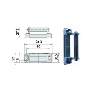 Contropiastra Elettroserrature 07021-00-0 Cisa