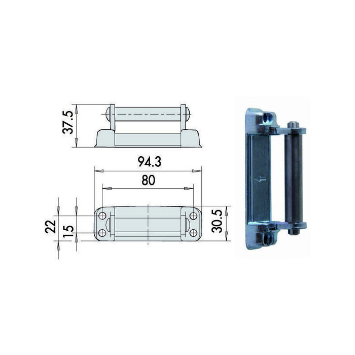 Contropiastra Elettroserrature 07021-00-0 Cisa