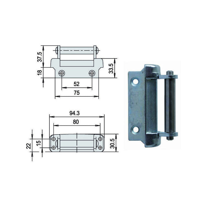 Contropiastra Elettroserrature 07021-10-0 Cisa