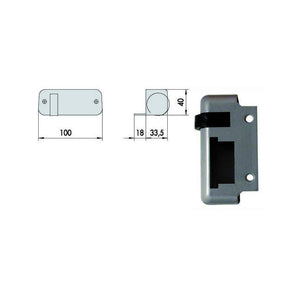 Contropiastra Elettroserrature Dx 07017-10-1 Cisa