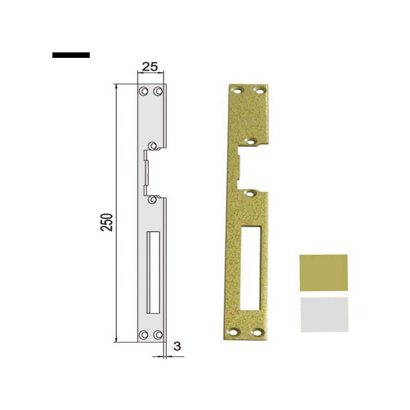 Contropiastra Incontro Elett.Nich. 05001-00-0 Cisa