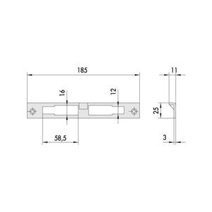 Contropiastra Serrature 06035-00-0 Cisa