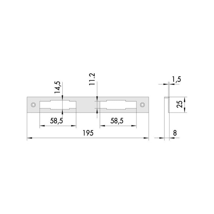 Contropiastra Serrature 06226-00-0 Cisa