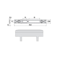 Contropiastra Serrature 06463-57-0 Cisa