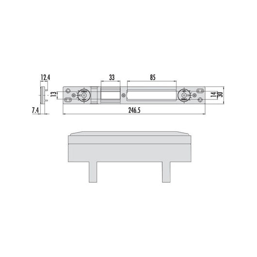 Contropiastra Serrature 06463-57-0 Cisa