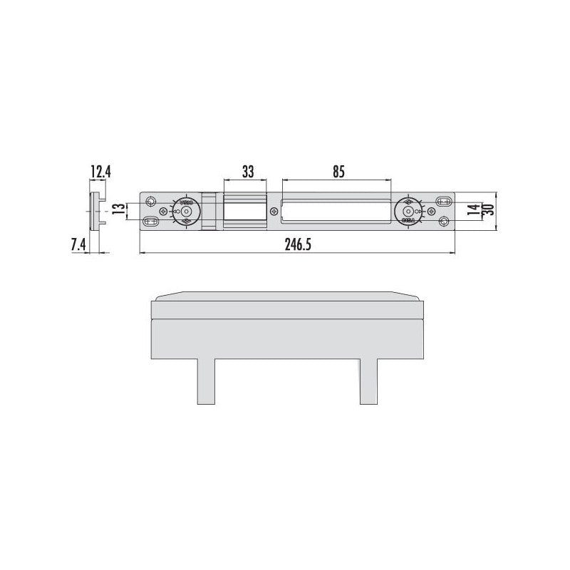 Contropiastra Serrature 06463-57-0 Cisa