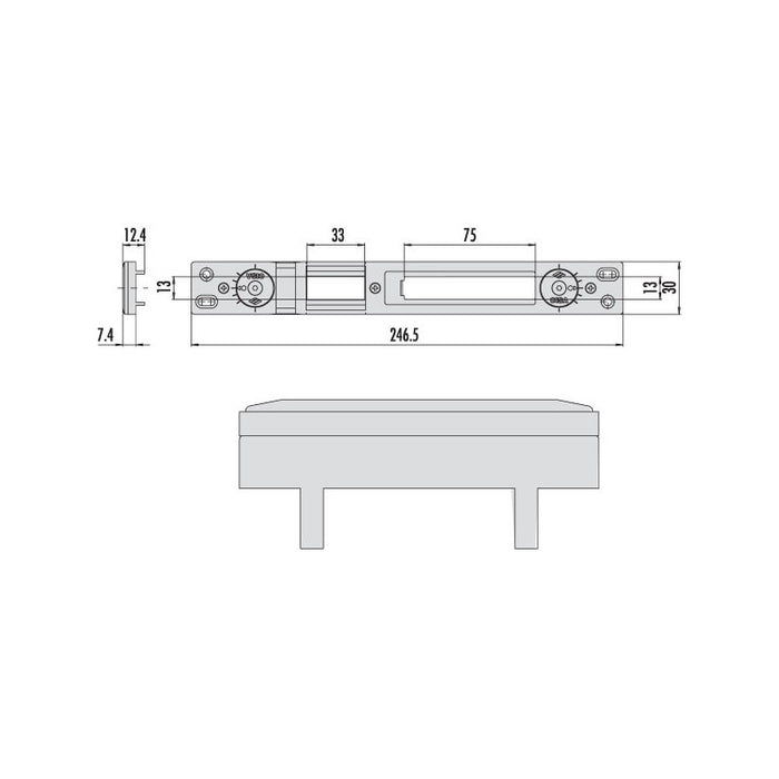 Contropiastra Serrature 06463-67-0 Cisa