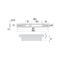 Contropiastra Serrature 06463-74-0 Cisa