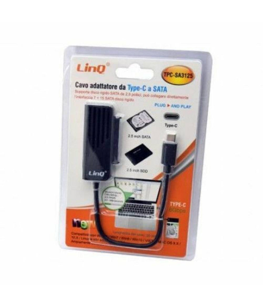 Convertitore Adattatore Da Hard Disk Usb Type-c A Sata A 15pin 2,5" Hdd Tpc-sa3125         