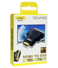 Convertitore Adattatore Dinamico Da Hdmi Maschio A Dvi Femmina Hd 1080p Q-c31         