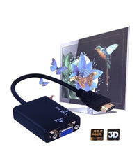Convertitore Adattatore Hdmi Input Maschio Vga Outpu Femmina Uscita Audio 3,5mm         