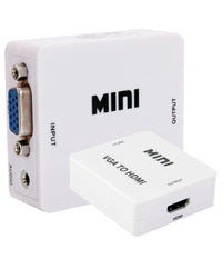 Convertitore Adattatore Mini Vga A Hdmi Full Hd Video 1080p Audio Per Pc Laptop         
