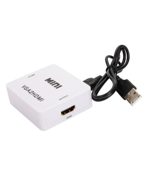 Convertitore Adattatore Mini Vga A Hdmi Full Hd Video 1080p Audio Per Pc Laptop         