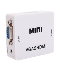 Convertitore Adattatore Mini Vga A Hdmi Full Hd Video 1080p Audio Per Pc Laptop         