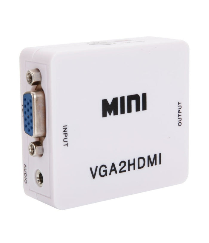 Convertitore Adattatore Mini Vga A Hdmi Full Hd Video 1080p Audio Per Pc Laptop         