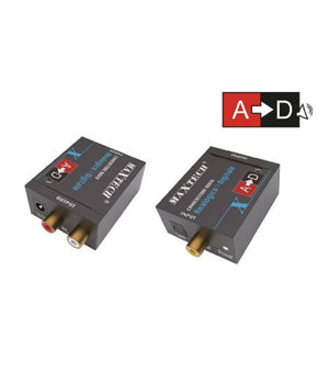 Convertitore Audio Da Analogico R/l A Digitale Coassiale Toslink Maxtech Dk-202         