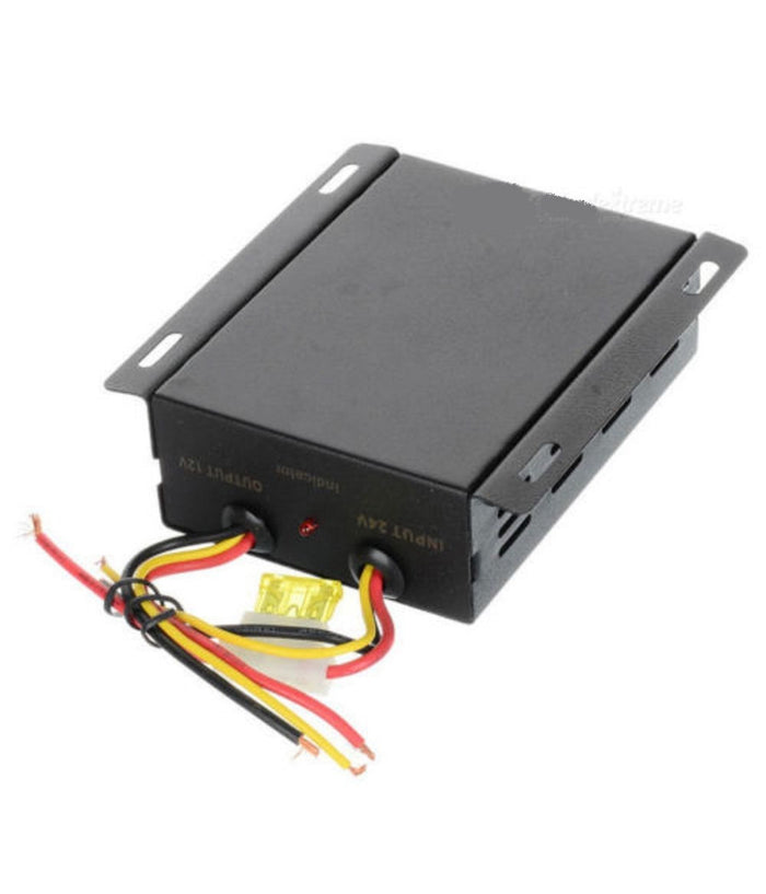 Convertitore Dc Da 24v A 12v 15a Corrente Inverter Auto Camion Bus Moto         