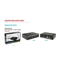 Convertitore Estrattore Hdmi Audio Video 4k Hdmi 2x Rca Toslink Maxtech Hd-hflr         