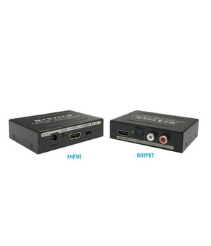 Convertitore Estrattore Hdmi Audio Video 4k Hdmi 2x Rca Toslink Maxtech Hd-hflr         