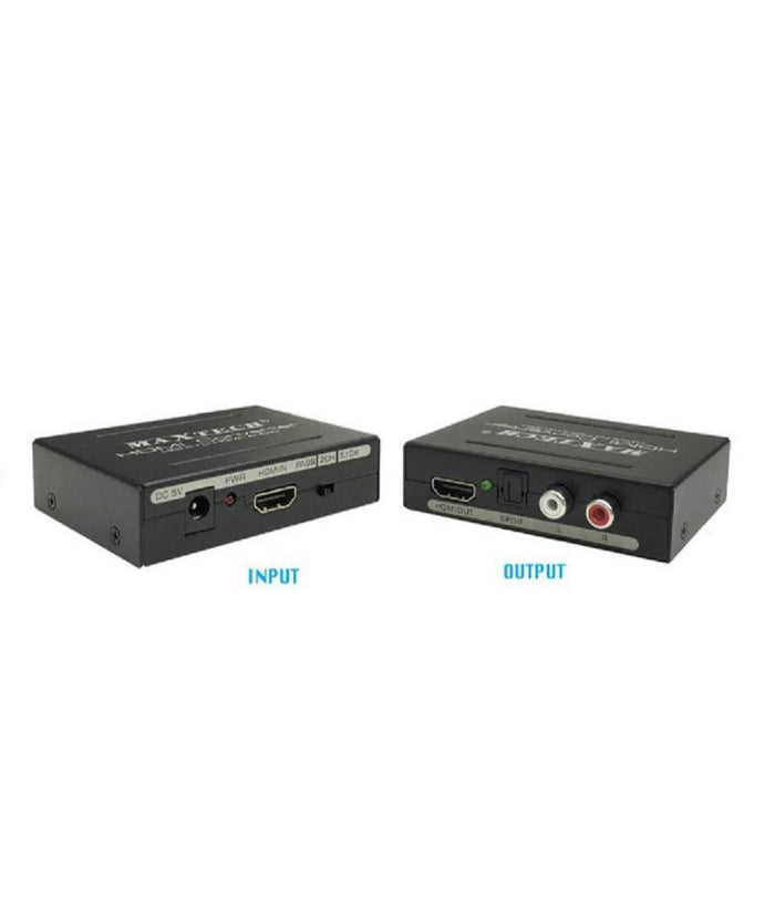 Convertitore Estrattore Hdmi Audio Video 4k Hdmi 2x Rca Toslink Maxtech Hd-hflr         